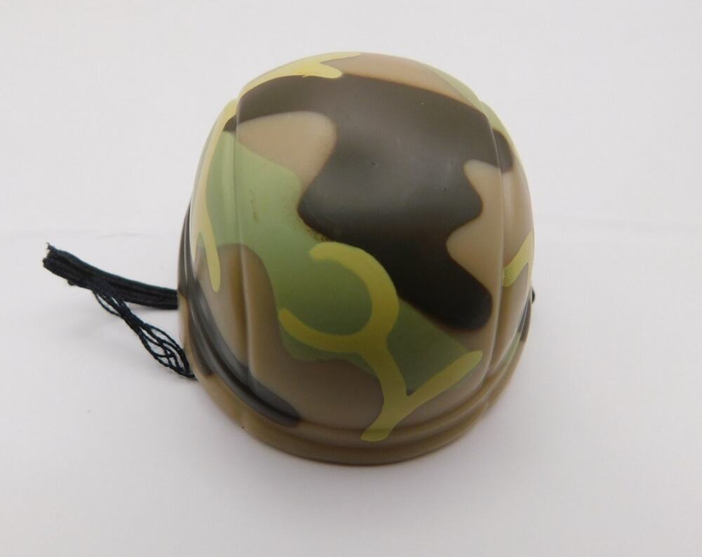 GI Joe Camo Helmet for 12" Action Figure 1/6 Scale Preowned Broken Strap